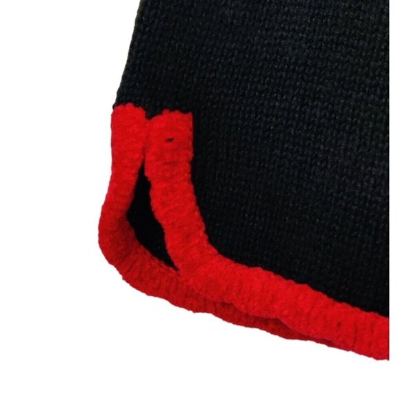 VTG 90s Christmas Sweater Cardigan L Design Originals Studio Joy Poinsettias - Picture 12 of 15